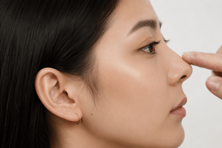 Nose Filler Enhancement — profile detail